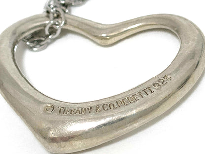#1407 TIFFANY & CO Elsa Peretti Open Heart Silver Necklace