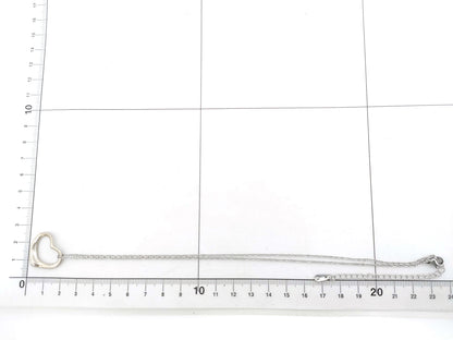 #1407 TIFFANY & CO Elsa Peretti Open Heart Silver Necklace