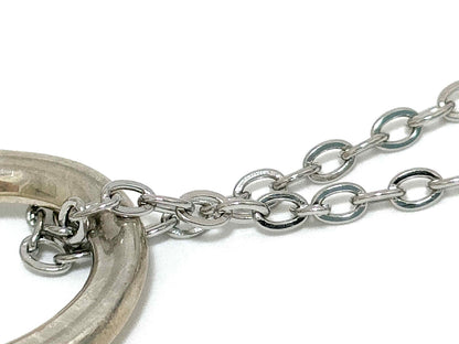 #1407 TIFFANY & CO Elsa Peretti Open Heart Silver Necklace