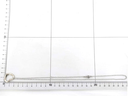 #1408 TIFFANY & CO Elsa Peretti Open Heart Silver Necklace