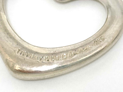 #1408 TIFFANY & CO Elsa Peretti Open Heart Silver Necklace