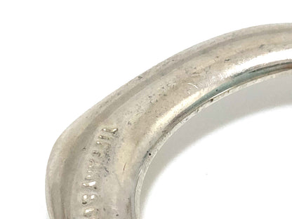 #1408 TIFFANY & CO Elsa Peretti Open Heart Silver Necklace