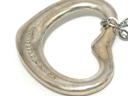 #1408 TIFFANY & CO Elsa Peretti Open Heart Silver Necklace