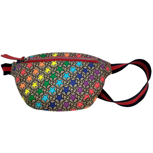 #1422 GUCCI CHILDREN Rainbow Stars Pencil Case Belt Bag