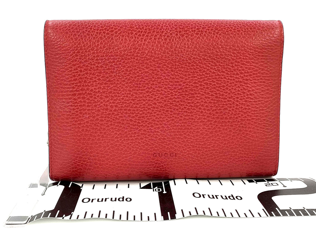 GUCCI Small Red Textured Leather Dionysus Bag(Oct 31)