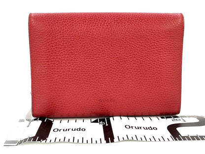 GUCCI Small Red Textured Leather Dionysus Bag(Oct 31)