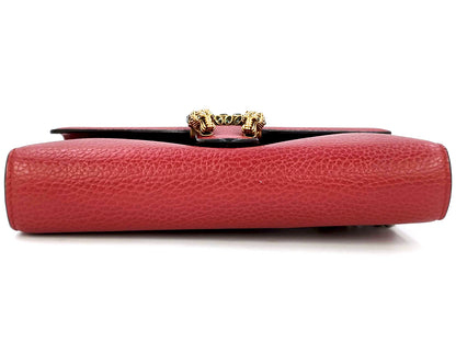 GUCCI Small Red Textured Leather Dionysus Bag(Oct 31)