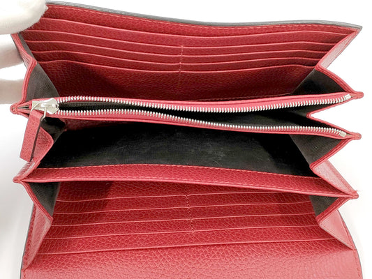 #1431 GUCCI Small Red Textured Leather Dionysus Bag