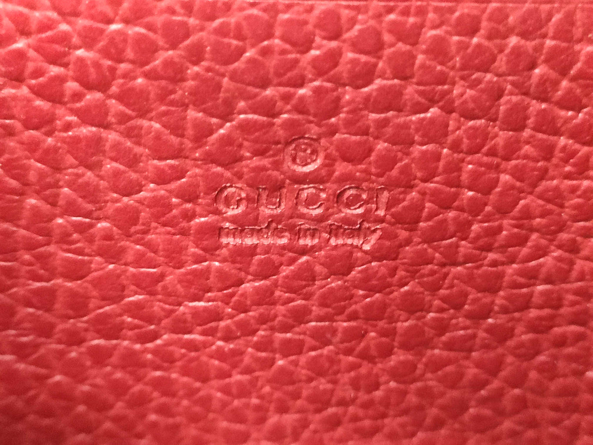 GUCCI Small Red Textured Leather Dionysus Bag(Oct 31)
