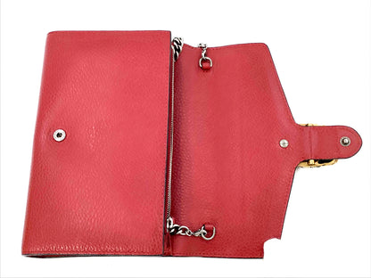 GUCCI Small Red Textured Leather Dionysus Bag(Oct 31)