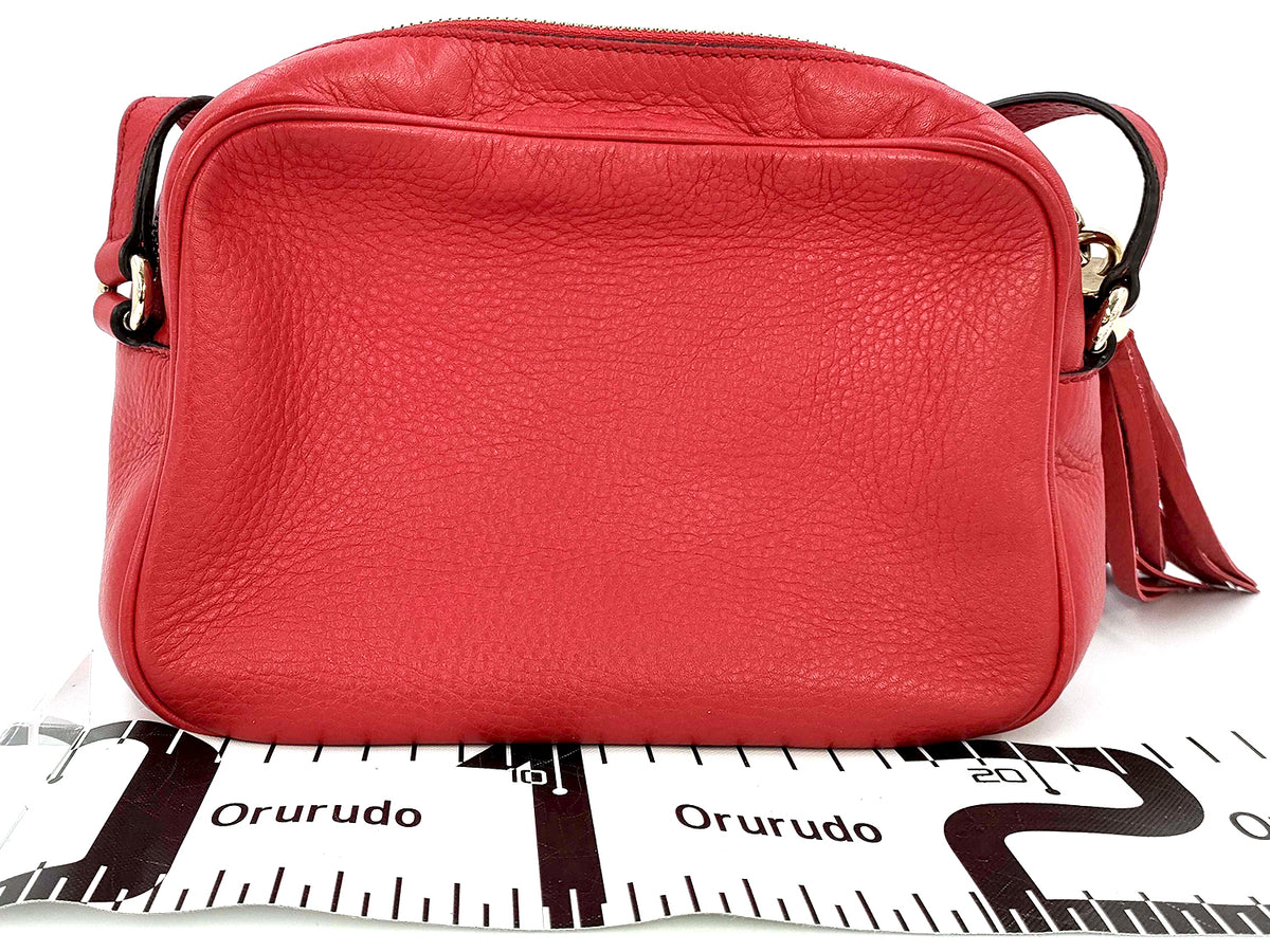 GUCCI Soho Disco Camera Red Crossbody(Oct 31)