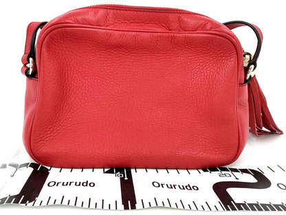GUCCI Soho Disco Camera Red Crossbody(Oct 31)