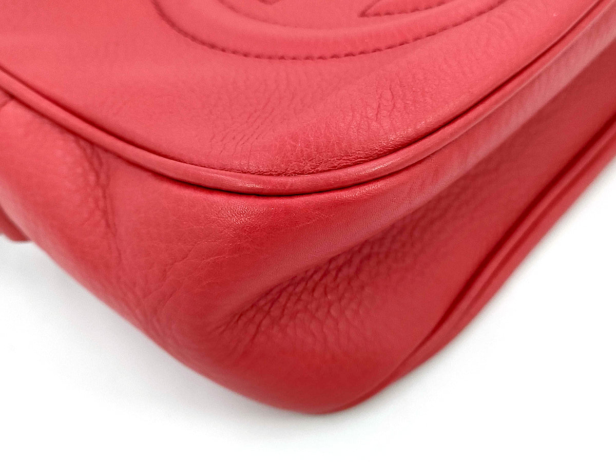 GUCCI Soho Disco Camera Red Crossbody(Oct 31)