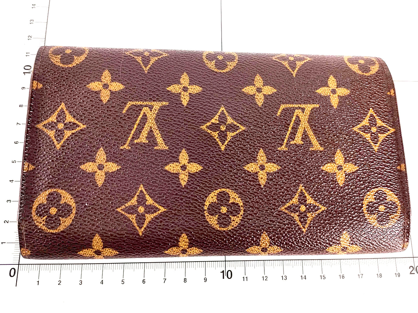 #1457 LOUIS VUITTON Monogram Tri-fold Long Wallet