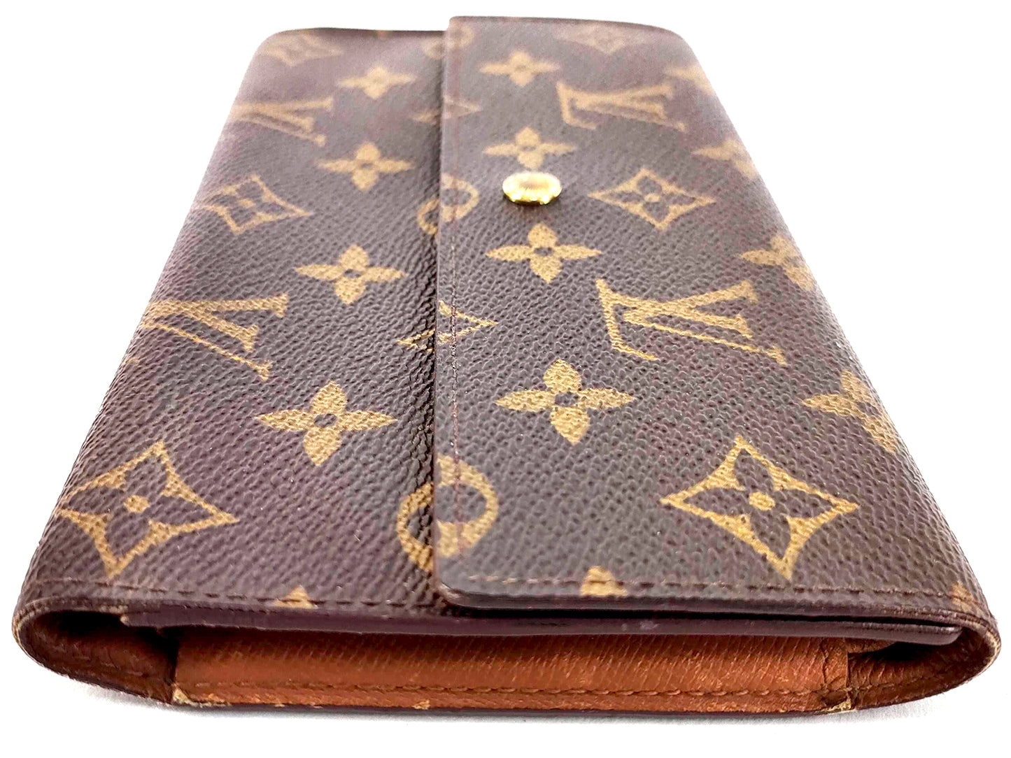 #1457 LOUIS VUITTON Monogram Tri-fold Long Wallet