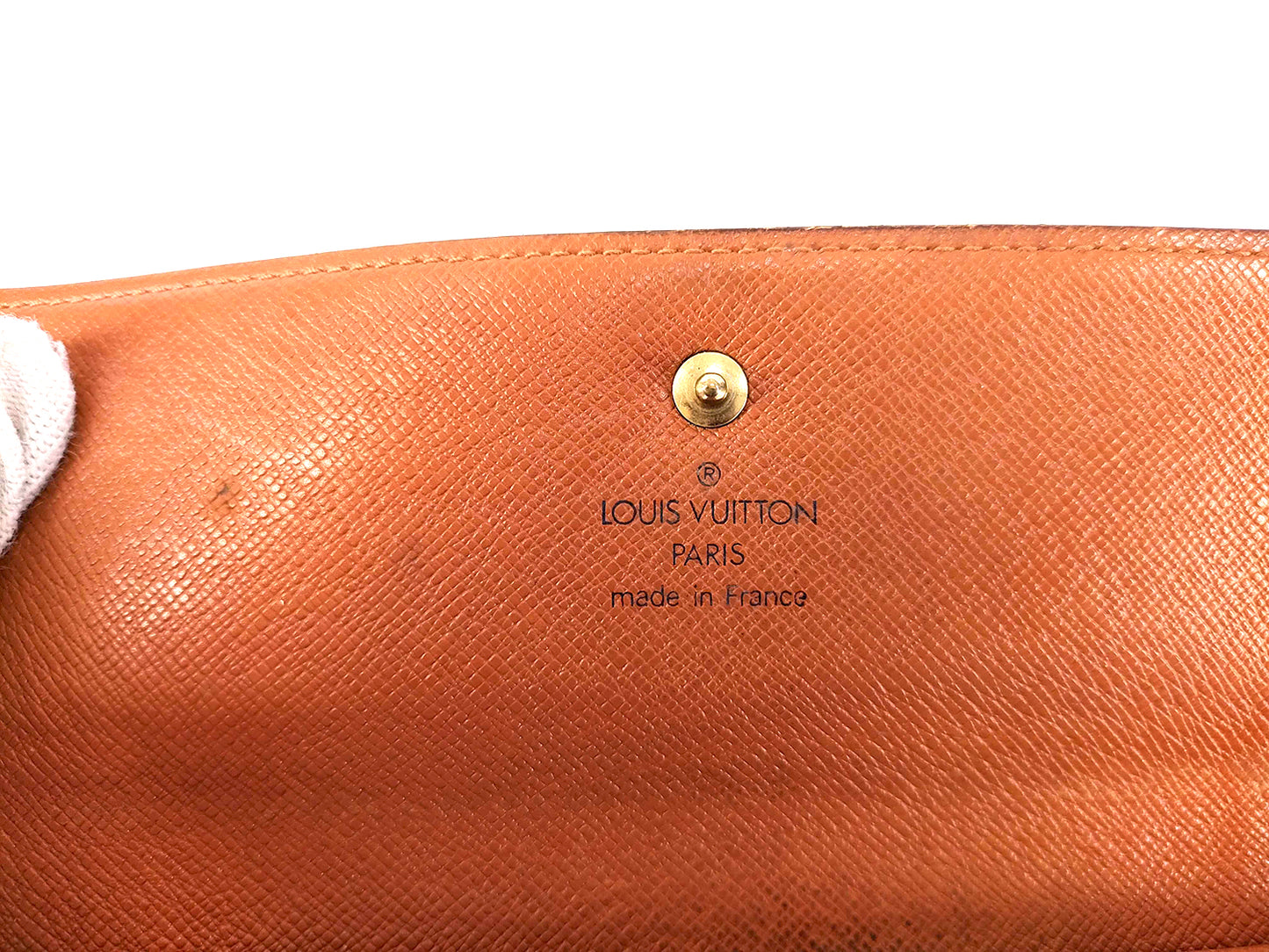 #1457 LOUIS VUITTON Monogram Tri-fold Long Wallet