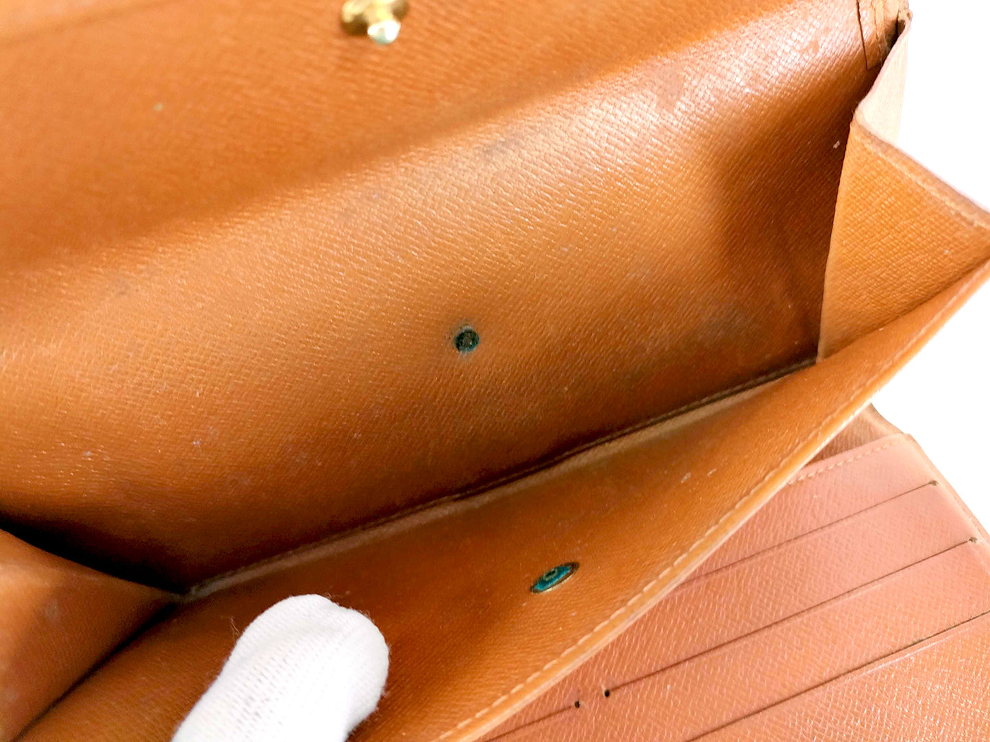 #1457 LOUIS VUITTON Monogram Tri-fold Long Wallet