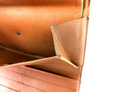 #1457 LOUIS VUITTON Monogram Tri-fold Long Wallet