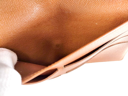 #1457 LOUIS VUITTON Monogram Tri-fold Long Wallet