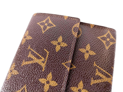#1457 LOUIS VUITTON Monogram Tri-fold Long Wallet