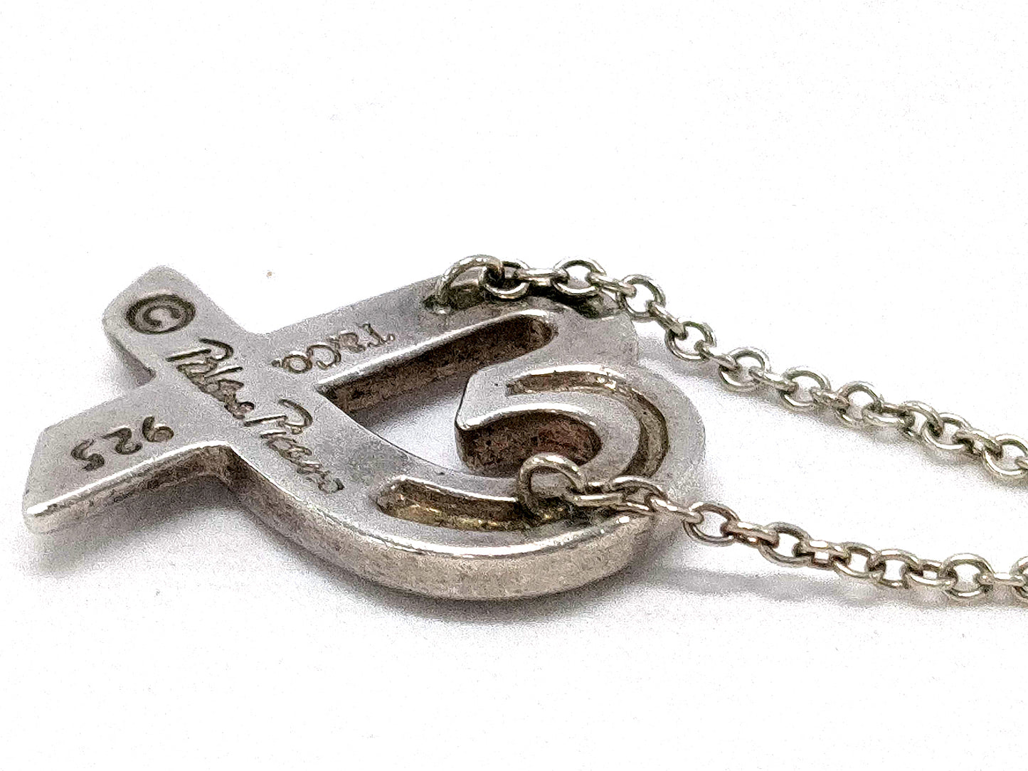 #1399 TIFFANY & CO Paloma Picasso Loving Heart 925 Silver Necklace