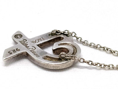 #1399 TIFFANY & CO Paloma Picasso Loving Heart 925 Silver Necklace