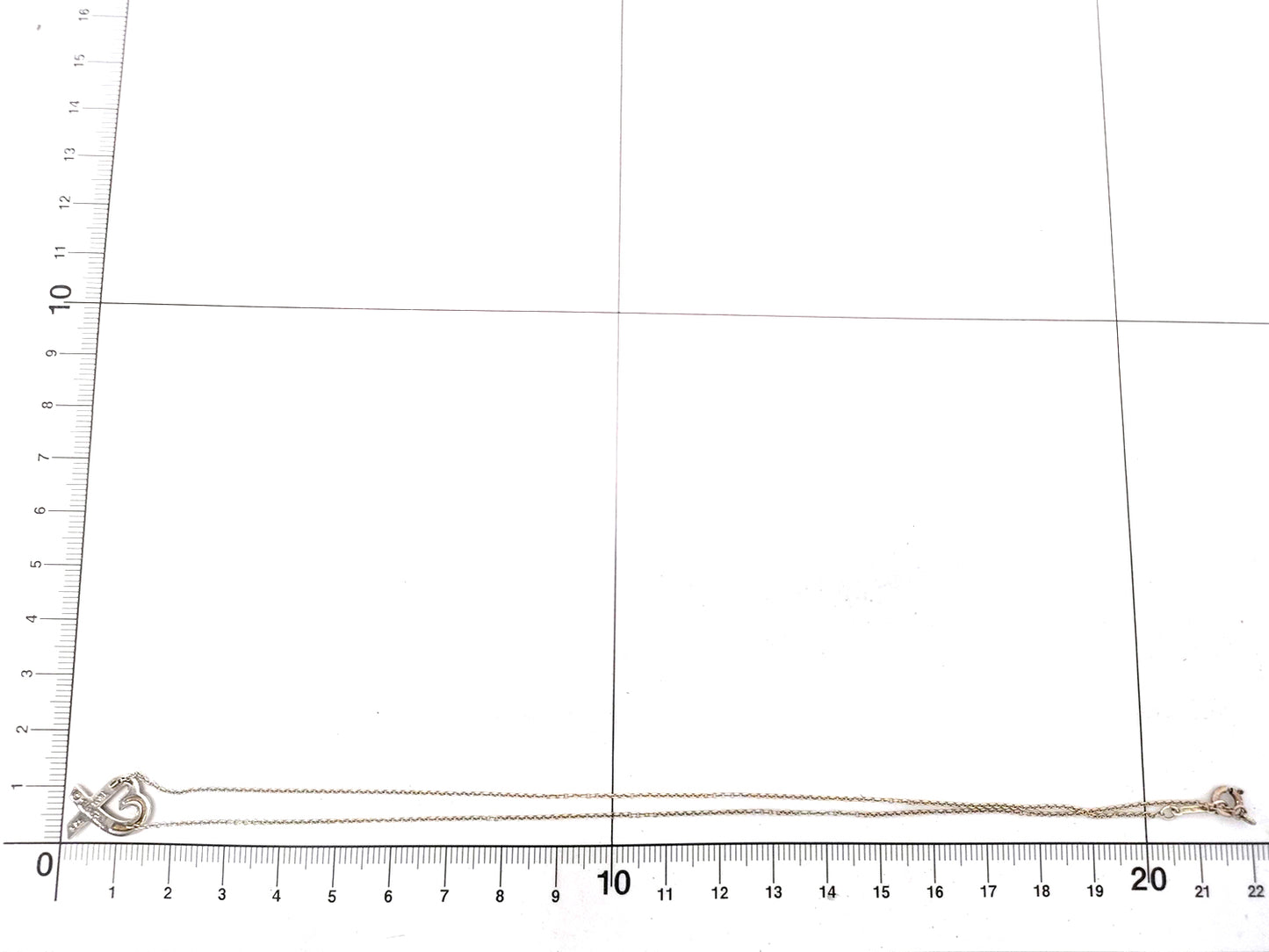 #1399 TIFFANY & CO Paloma Picasso Loving Heart 925 Silver Necklace