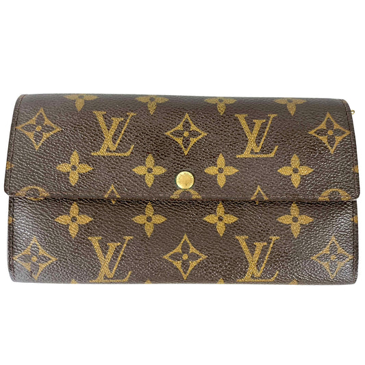 #1458 LOUIS VUITTON Monogram Bi-fold Long Wallet