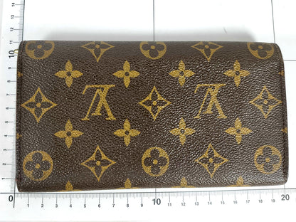 #1458 LOUIS VUITTON Monogram Bi-fold Long Wallet
