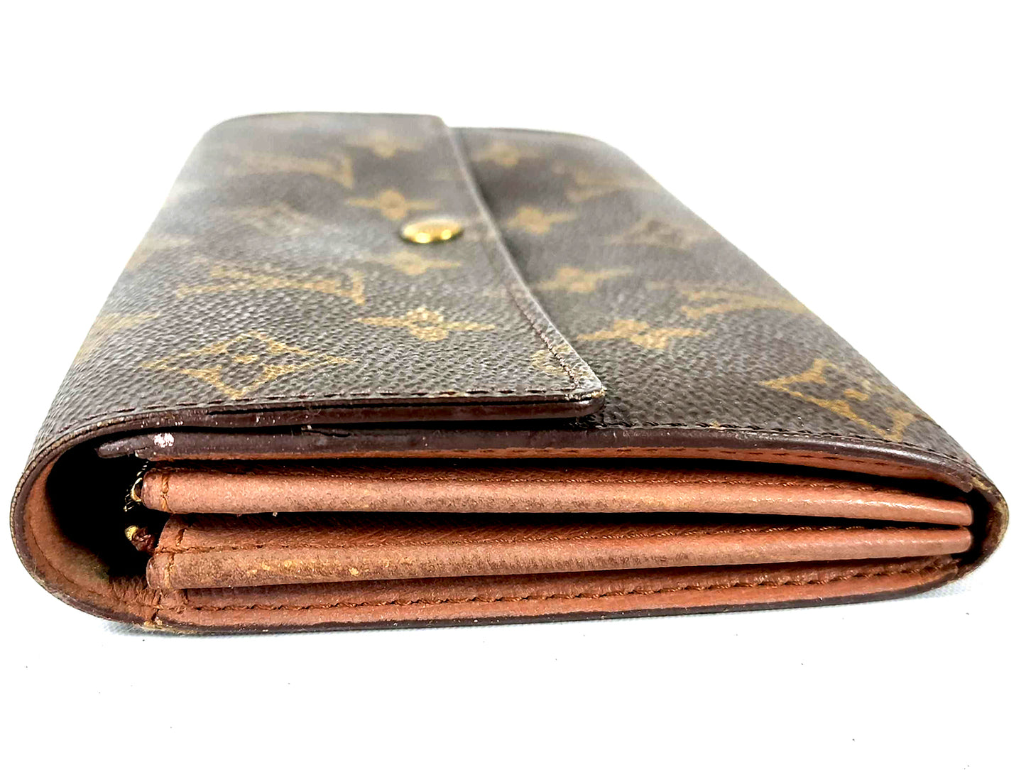 #1458 LOUIS VUITTON Monogram Bi-fold Long Wallet