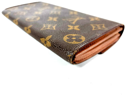 #1458 LOUIS VUITTON Monogram Bi-fold Long Wallet