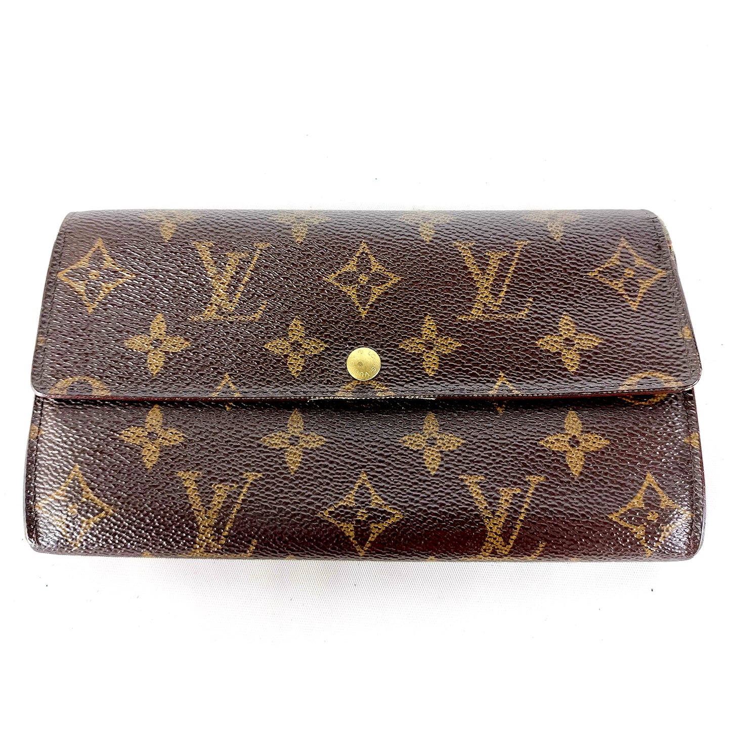 #1456 LOUIS VUITTON Monogram Bi-fold Long Wallet