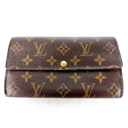 #1456 LOUIS VUITTON Monogram Bi-fold Long Wallet