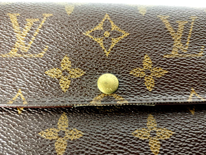 #1456 LOUIS VUITTON Monogram Bi-fold Long Wallet