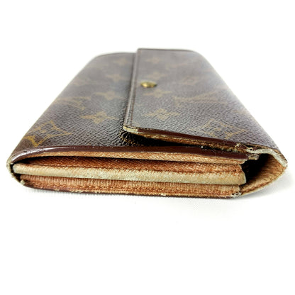 #1456 LOUIS VUITTON Monogram Bi-fold Long Wallet
