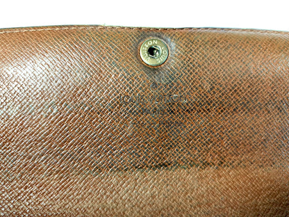 #1456 LOUIS VUITTON Monogram Bi-fold Long Wallet