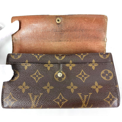 #1456 LOUIS VUITTON Monogram Bi-fold Long Wallet