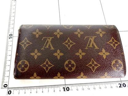#1456 LOUIS VUITTON Monogram Bi-fold Long Wallet