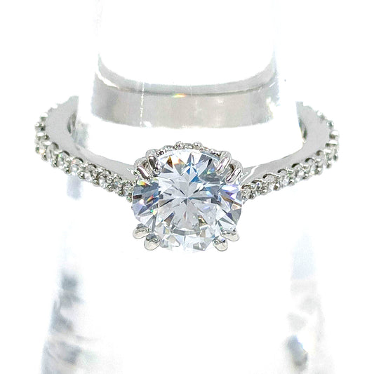 #1448 SWAROVSKI Stilla Cocktail Ring Size 52