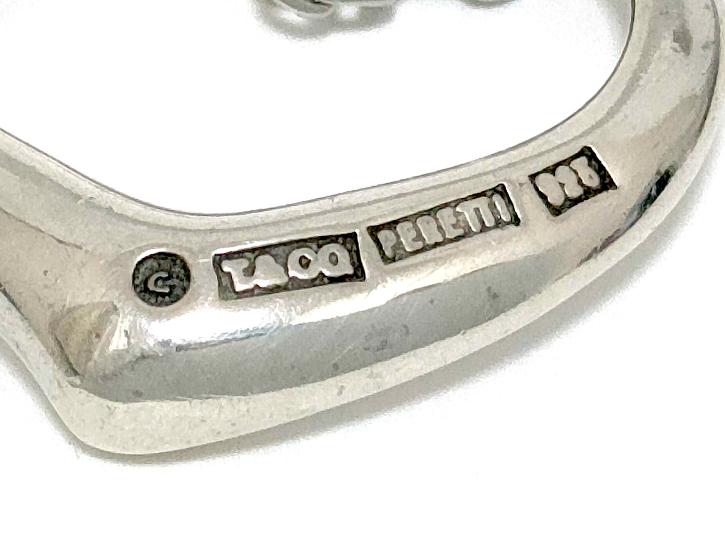 #1402 TIFFANY & CO Elsa Peretti Open Heart Silver Necklace