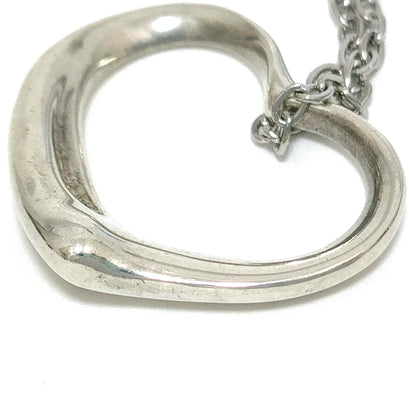 #1402 TIFFANY & CO Elsa Peretti Open Heart Silver Necklace