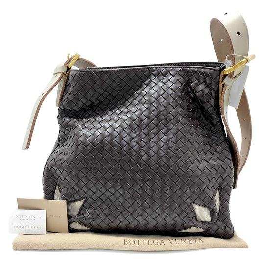 #1421 BOTTEGA VENETA Nappa Intrecciato Marquise Flower Crossbody