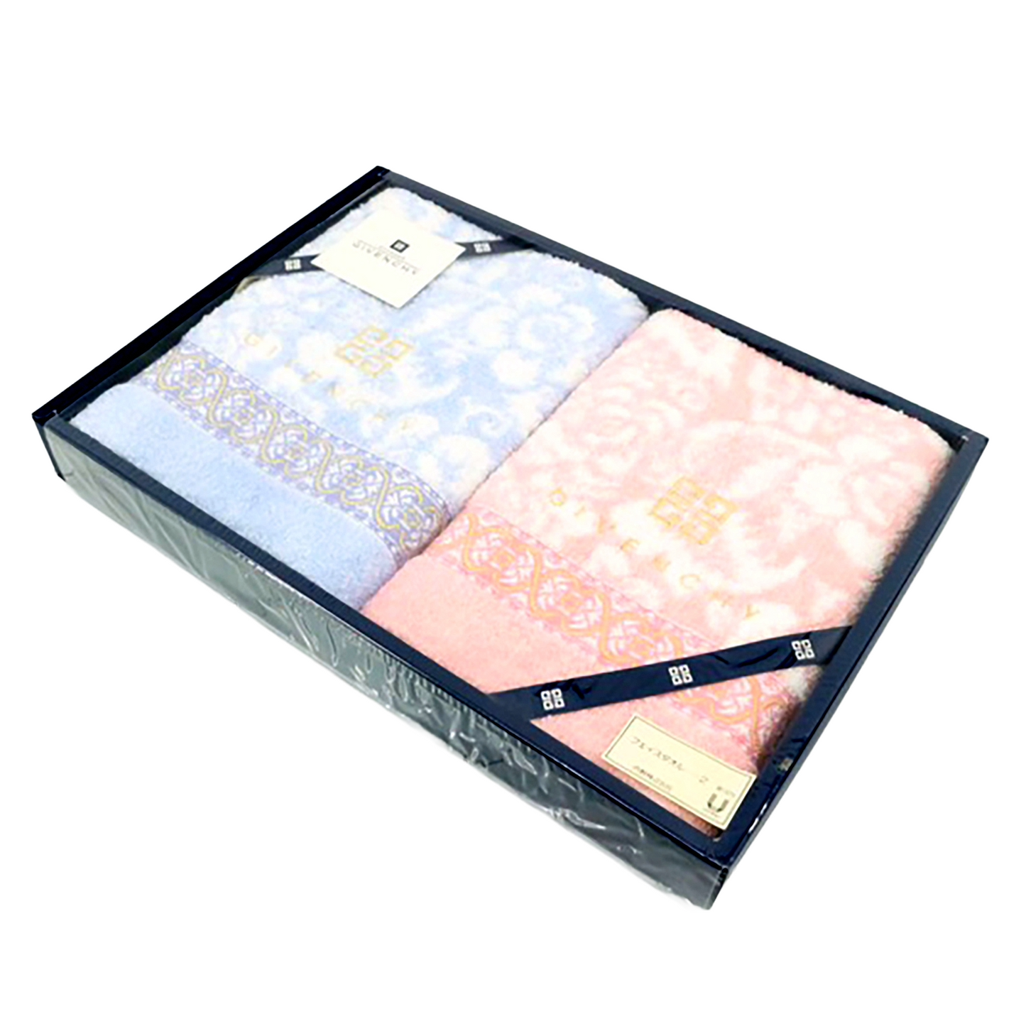 #1468 GIVENCHY Set of 2 100% Cotton Bath Hand Towels