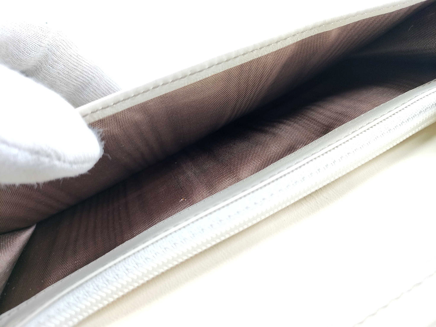 #1454 CELINE Triomphe Canvas Croc Embossed Leather Wallet