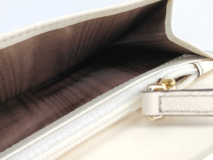 #1454 CELINE Triomphe Canvas Croc Embossed Leather Wallet