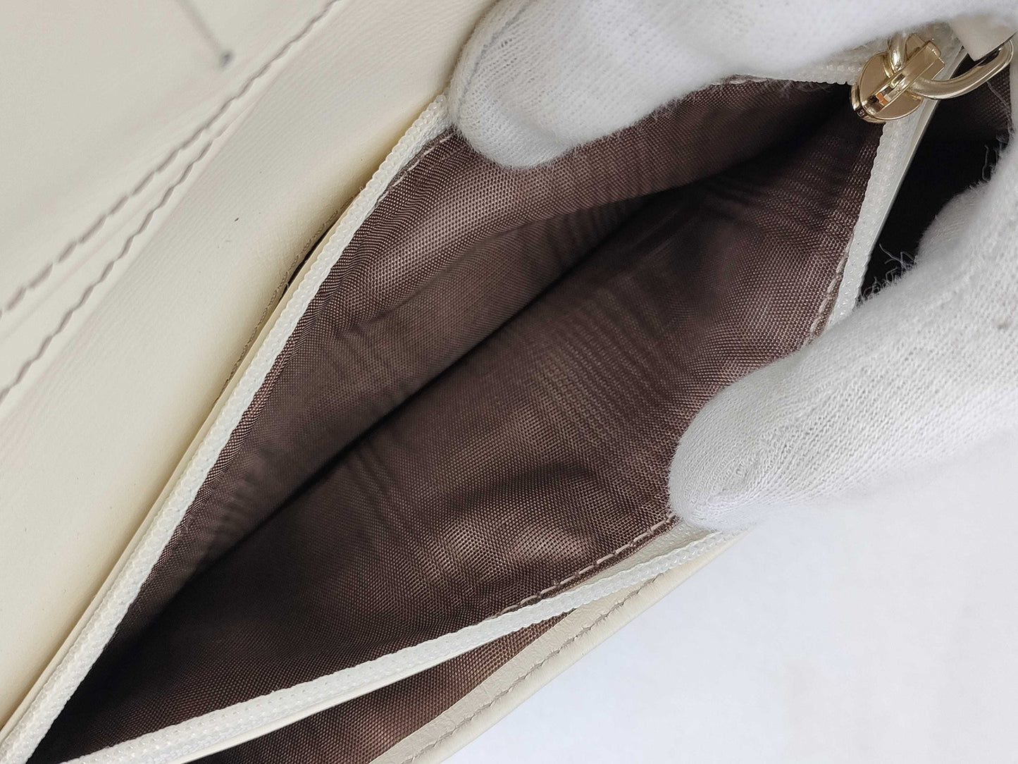 #1454 CELINE Triomphe Canvas Croc Embossed Leather Wallet