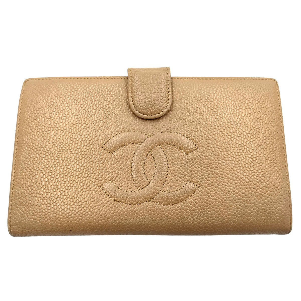 CHANEL Beige Caviar Wallet(Oct 31)