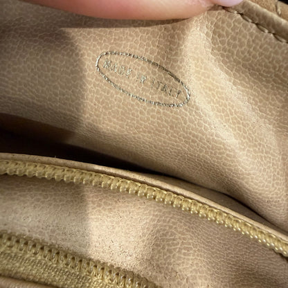 #1103 CHANEL Vintage Beige Lambskin Belt Bag