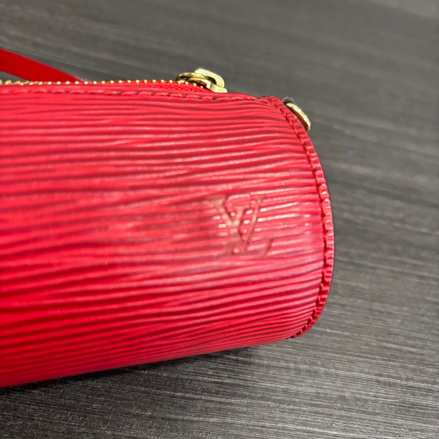 8869 LOUIS VUITTON Red Epi Leather Mini Papillon
