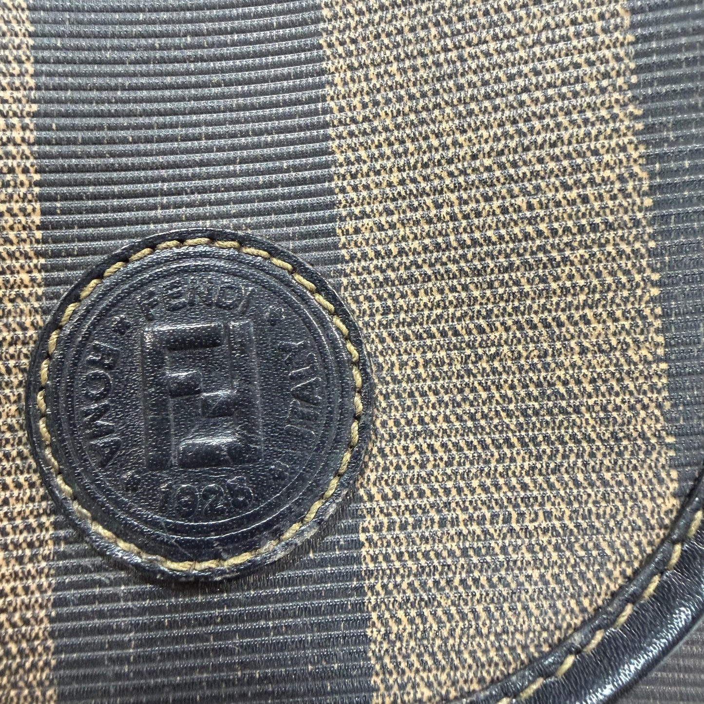 #1115 FENDI Pequin Coated Canvas Vintage Backpack